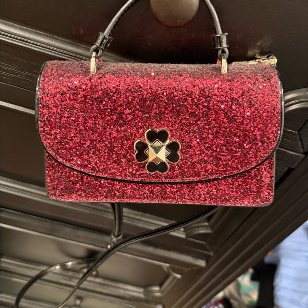 Kate Spade Red Glitter Odette Bag